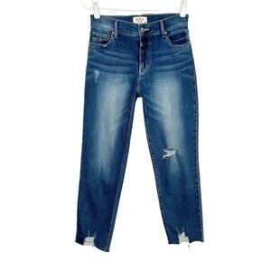 LTJ‎ Letter to Juliet Straight Ankle Jeans Womens Size 26 High Rise Distressed